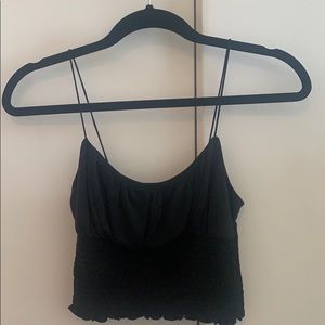 Urban outfitters ruched crop tank top